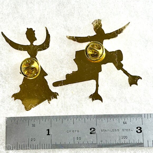 Pair of Dancing Pink Flamingoes, Sailor & girl pins-Florida Odyssey of the Minds - Picture 2 of 4